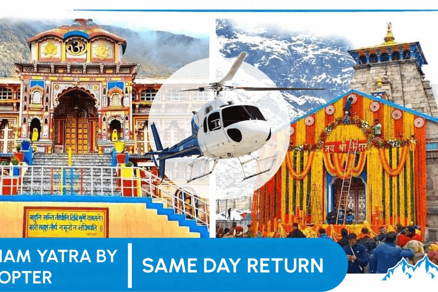 Book Same Day Do Dham Yatra Tour Package 2026 By Helicopter
